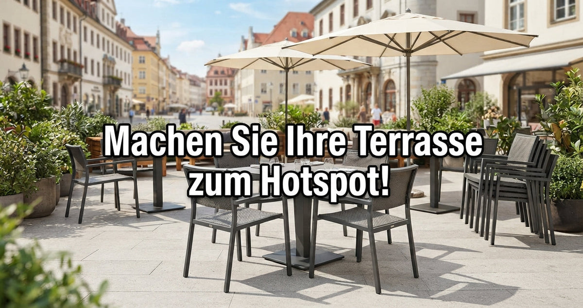 Gastronomie-Terrassenmöbel: So machen Sie Ihre Terrasse fit für die Saison