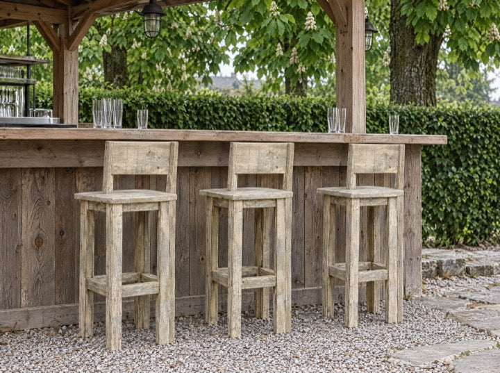 Bauholz Barhocker