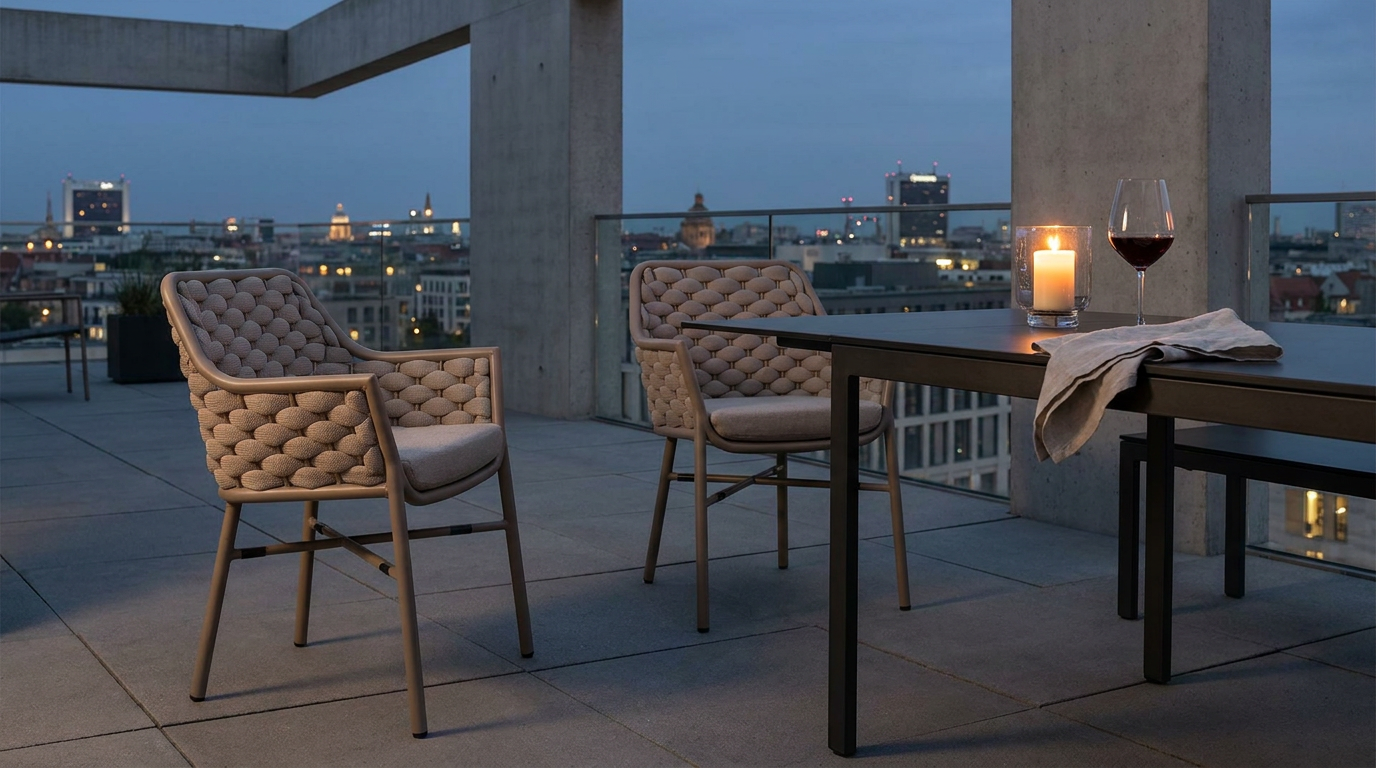 Terrassenstuhl Varuna greige