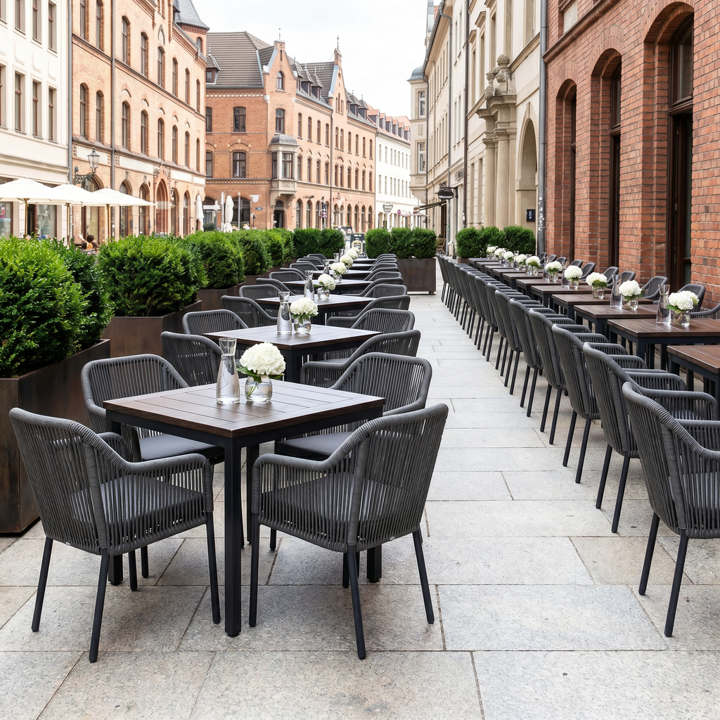 Terrassenstuhl Minerva Anthrazit