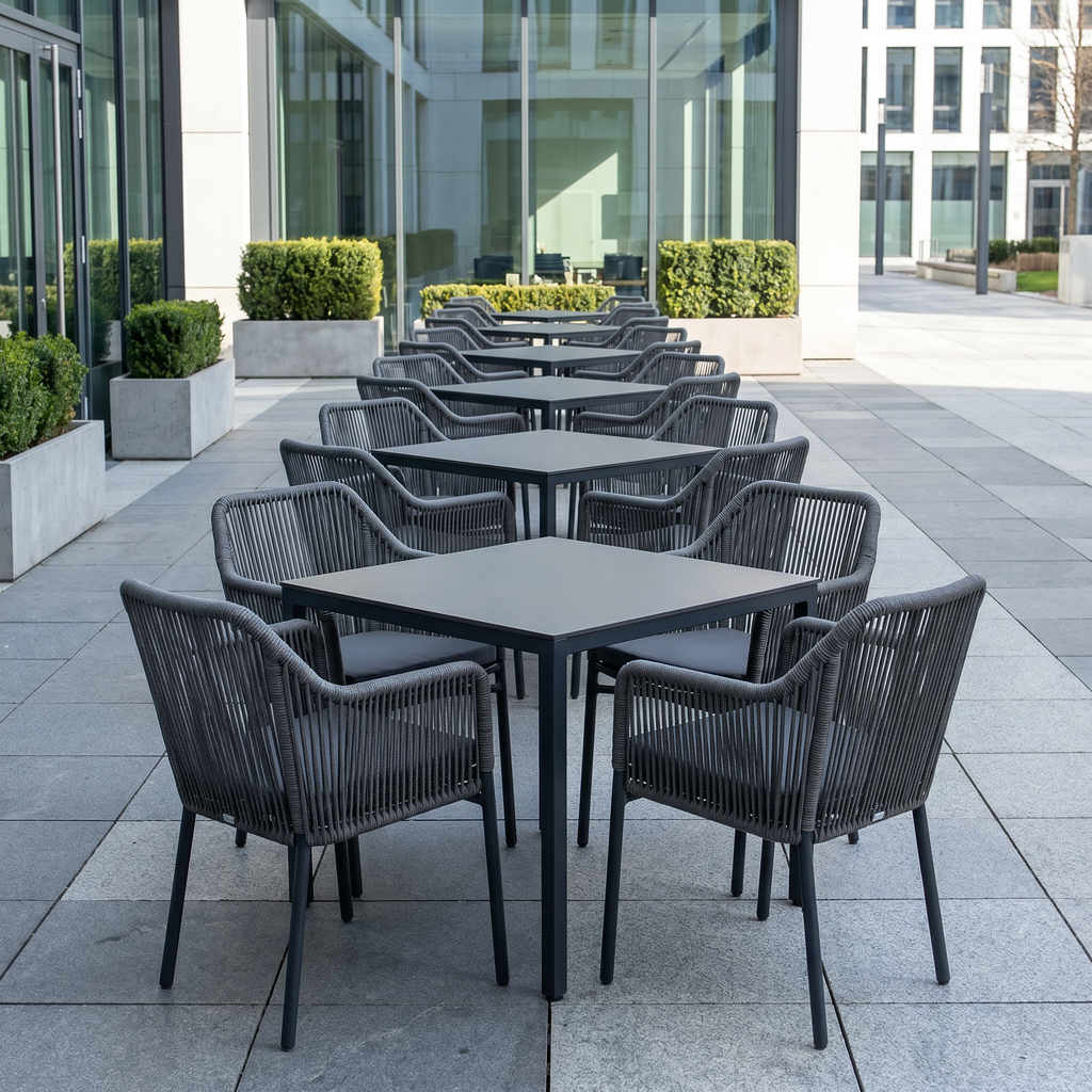 Terrassenstuhl Minerva Anthrazit