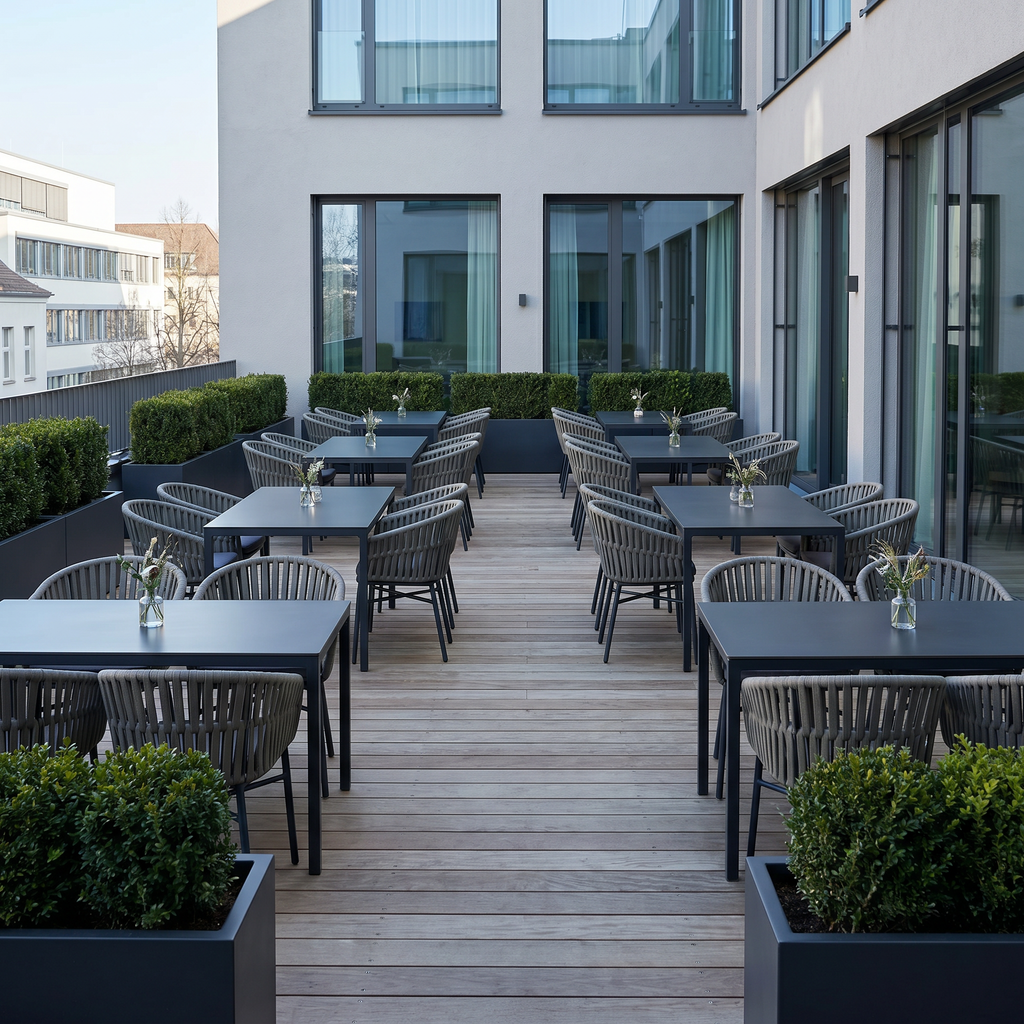 Terrassenstuhl Helena Grau