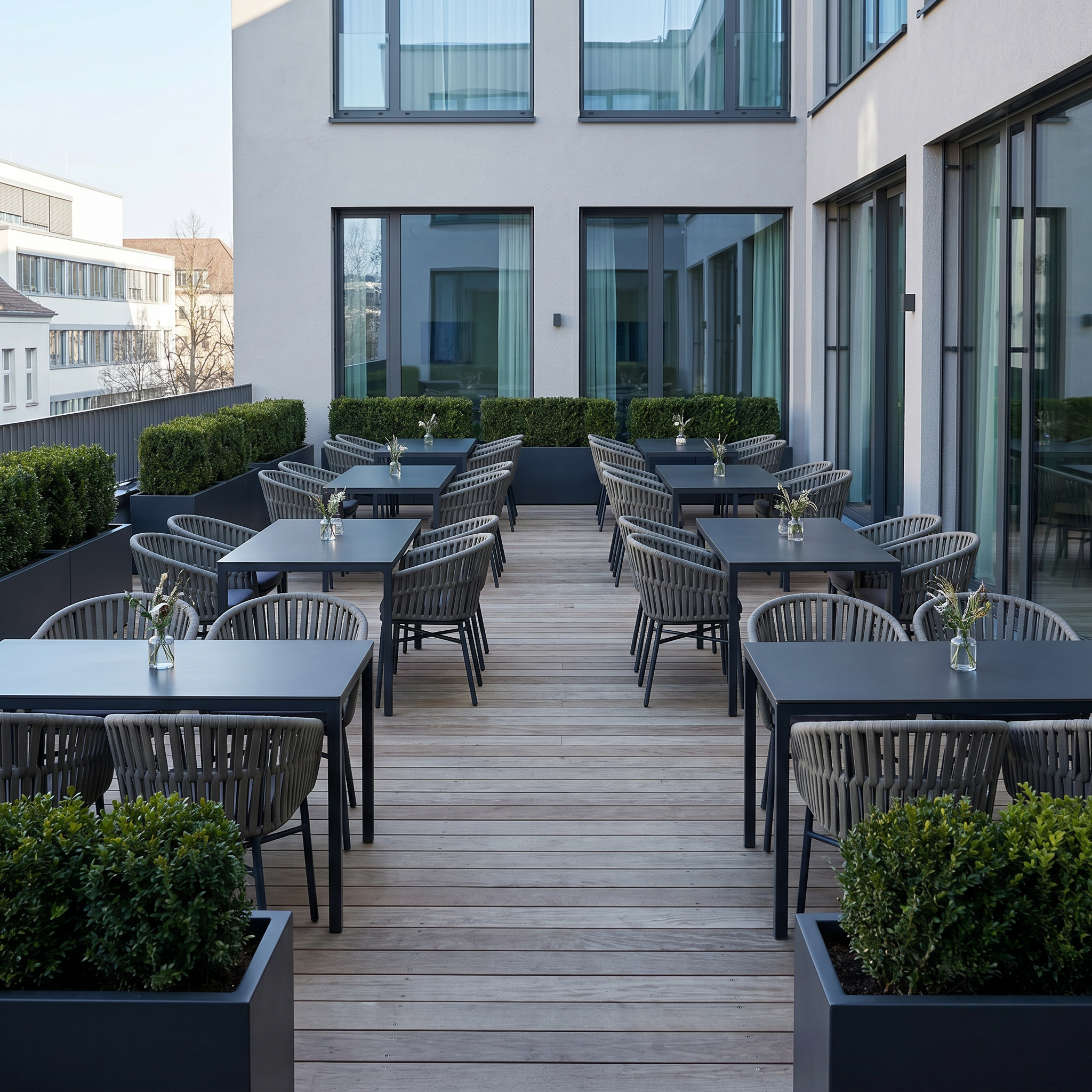 Terrassenstuhl Helena Grau