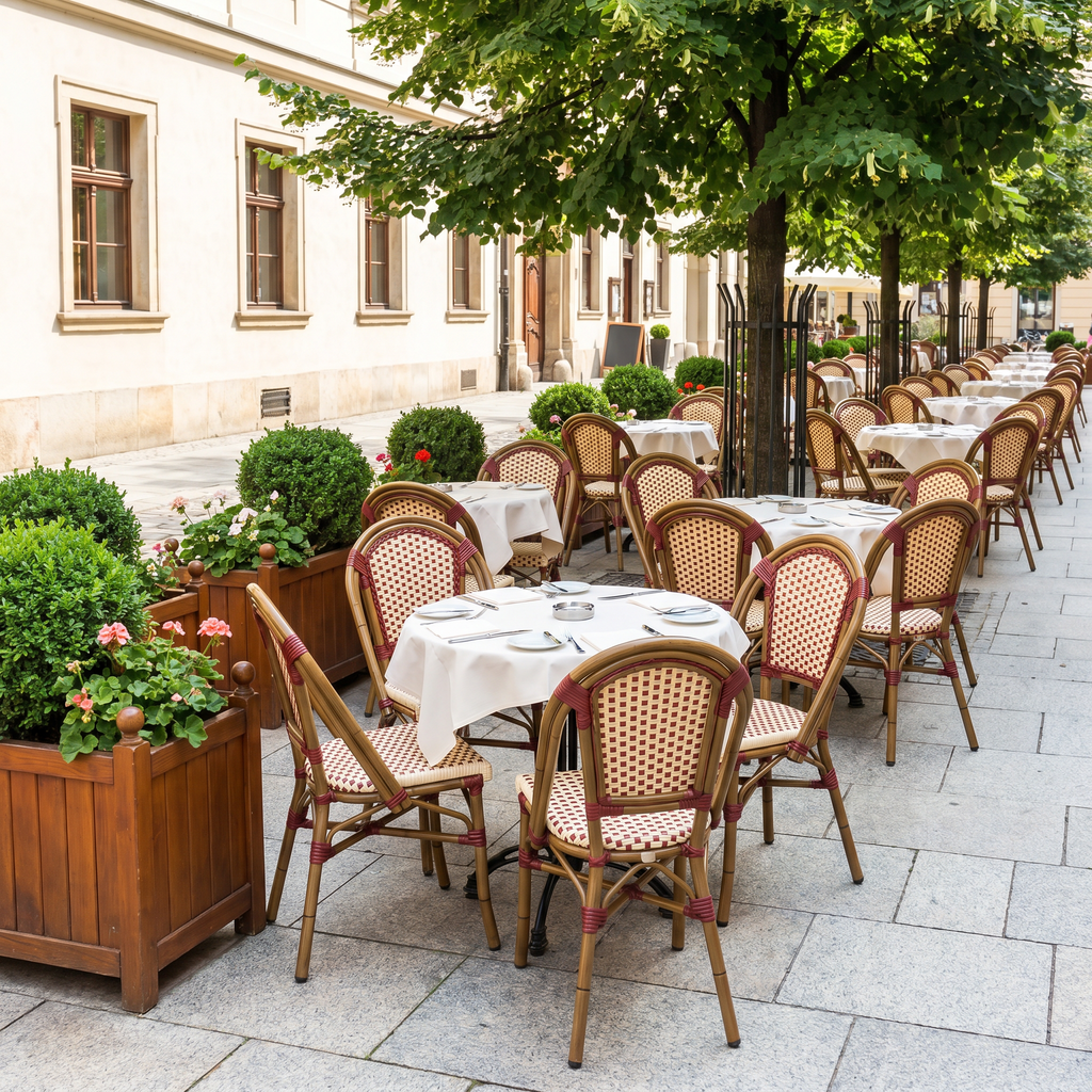Terrassenstuhl Charon rot