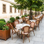 Terrassenstuhl Charon rot