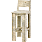 Bauholz Barhocker 2