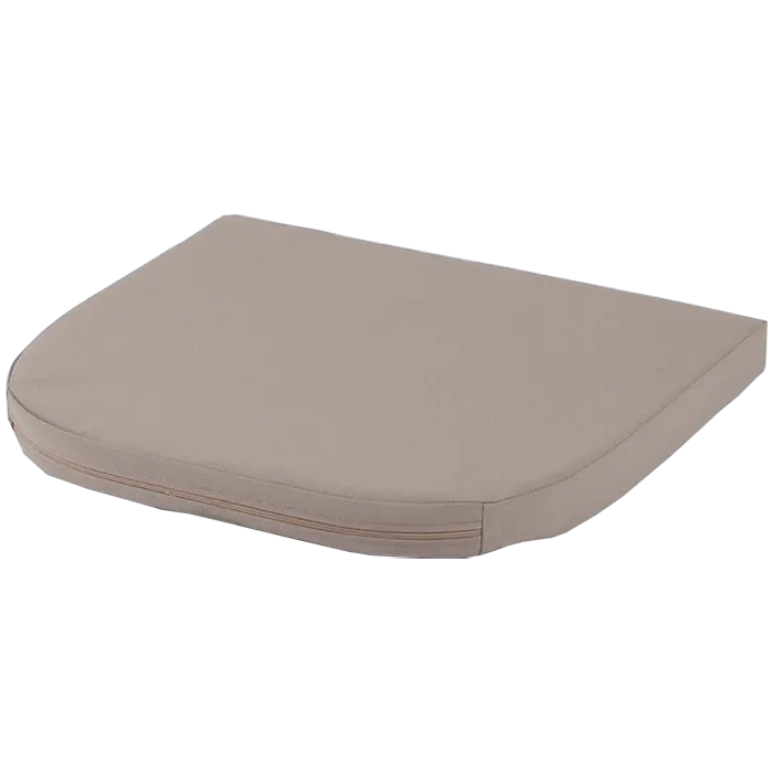 Kissen gerundet taupe