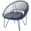 Loungesessel Levana Anthrazit