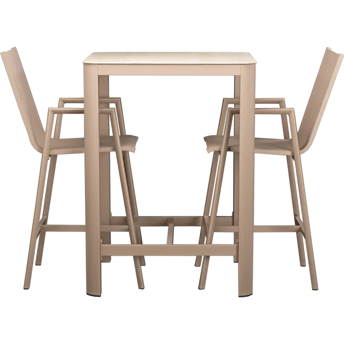 Loungeset Vesta – 2 Barhocker & 1 Stehtisch