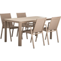 Loungeset Vesta – 4 Stühle & 1 Tisch