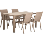Loungeset Vesta – 4 Stühle & 1 Tisch