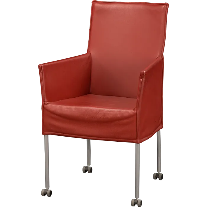 Sonderposten 6er Set Designerstühle in rot