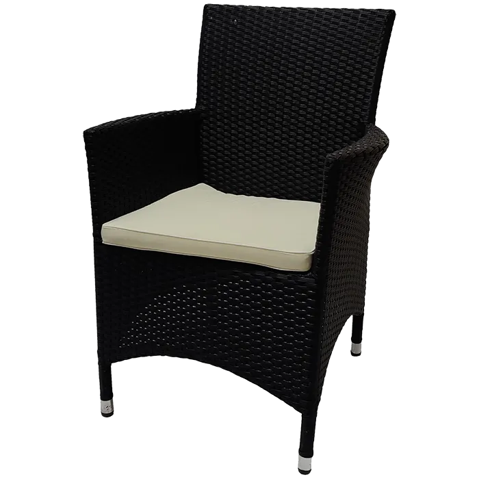 Sonderposten Terrassenstuhl Viking schwarz