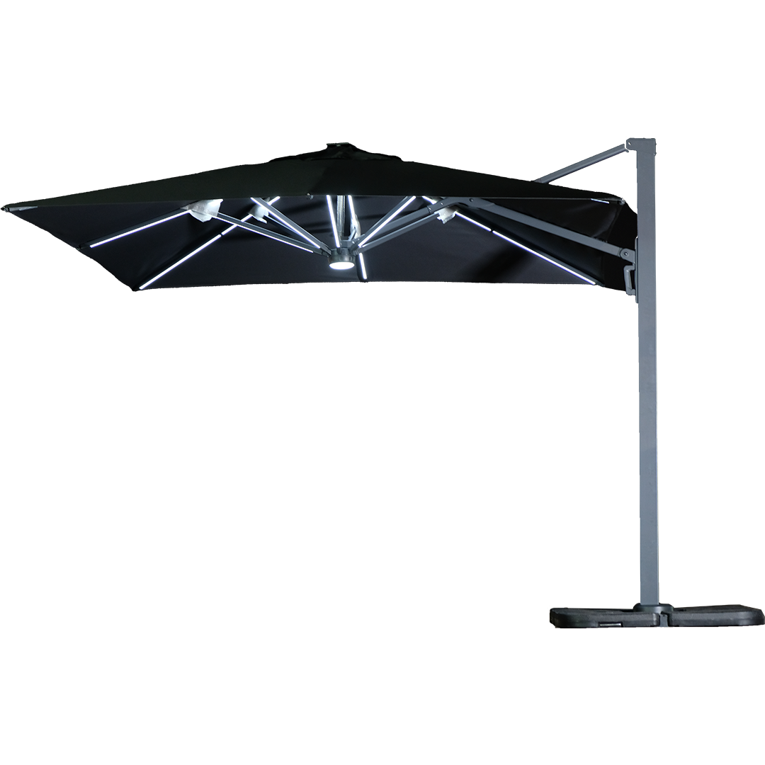 St. Tropez Nacht Beleuchtung Anthrazit