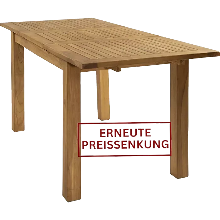 Teak Ausziehtisch 130-180x90cm
