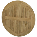 Teakholz rund