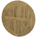 Teakholz rund