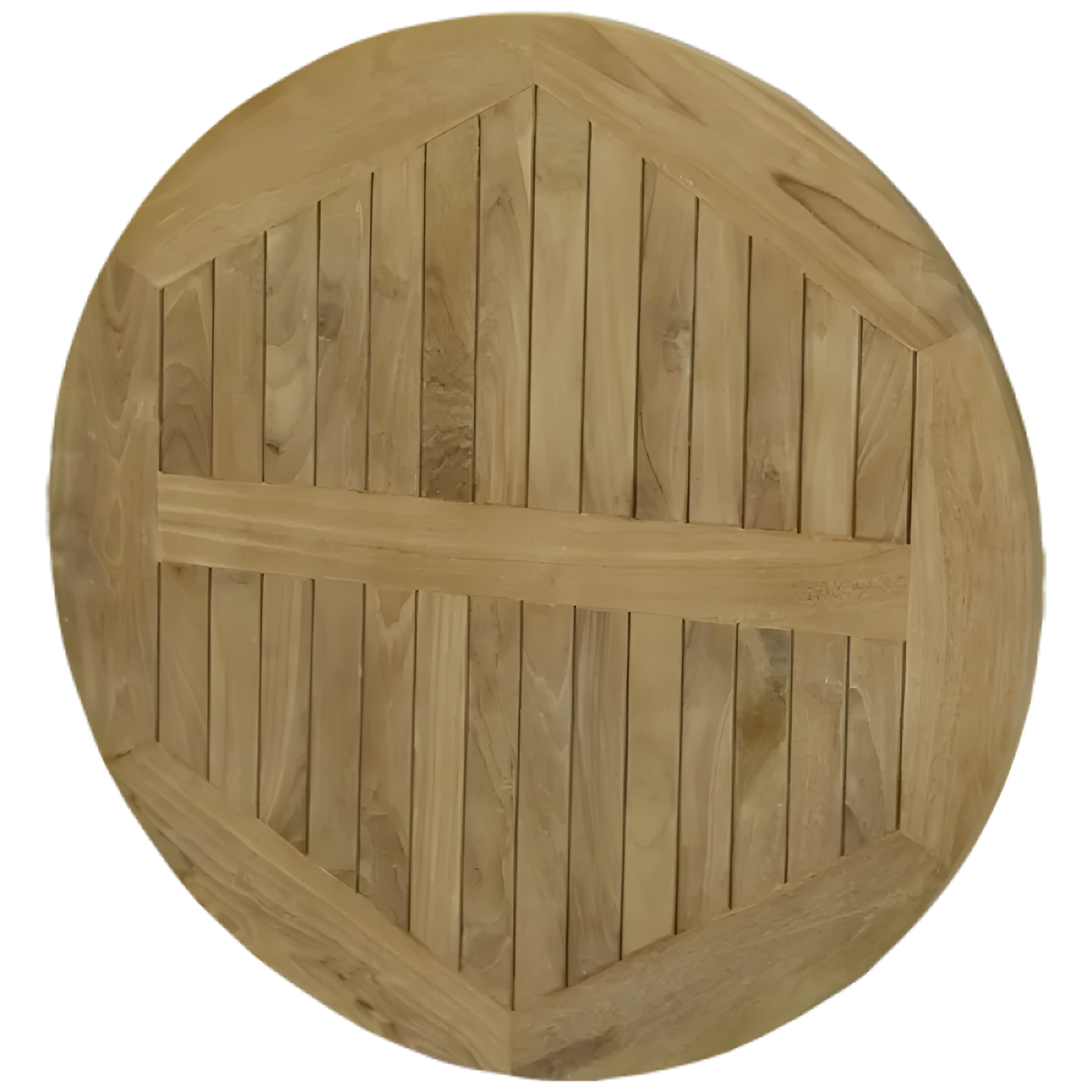 Teakholz rund