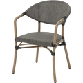 Terrassenstuhl Nassau Graubraun