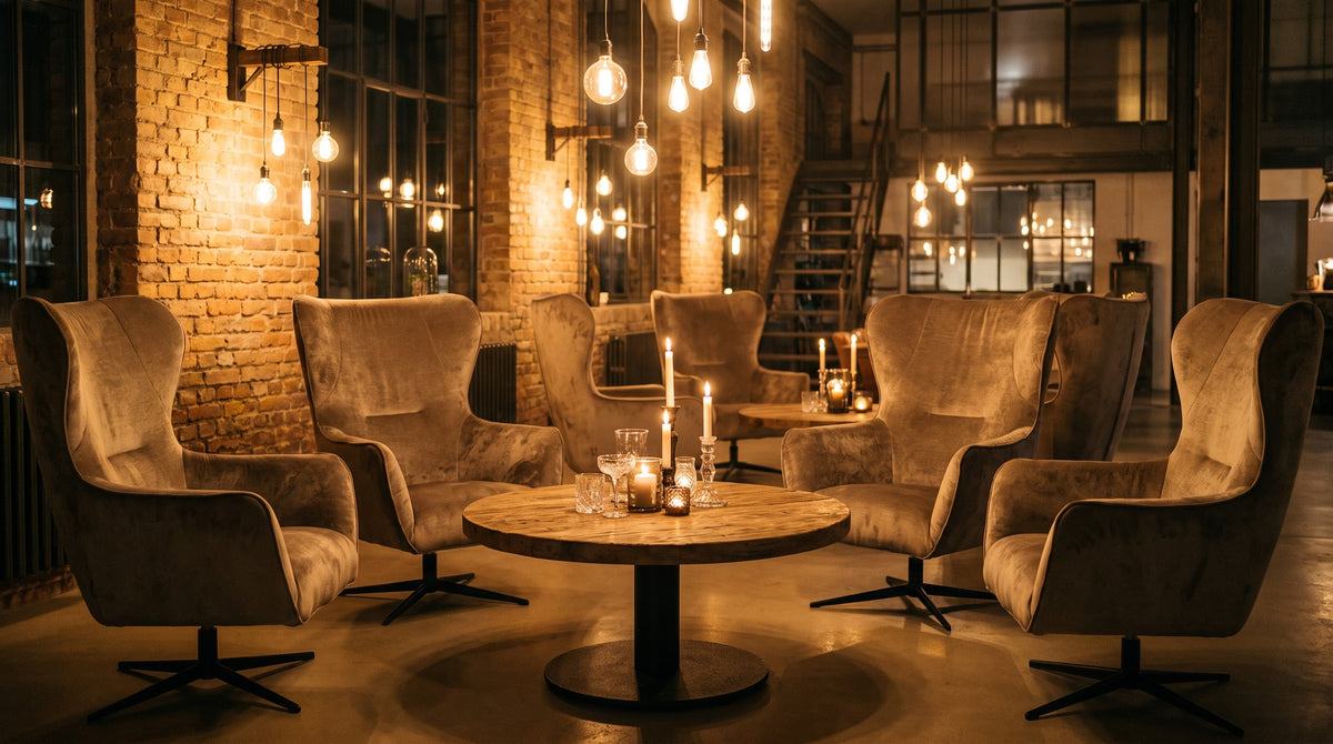 Loungesessel Melbourne – Einsatzbeispiel am Abend