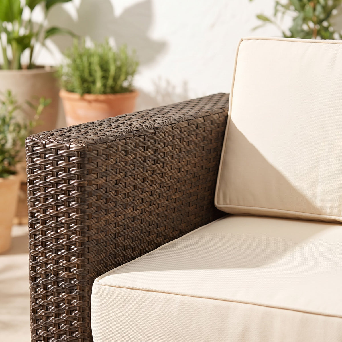 Outdoorsessel Silvia – Detailansicht Material