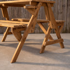 Teak Picknick Set – Detailansicht Gestell