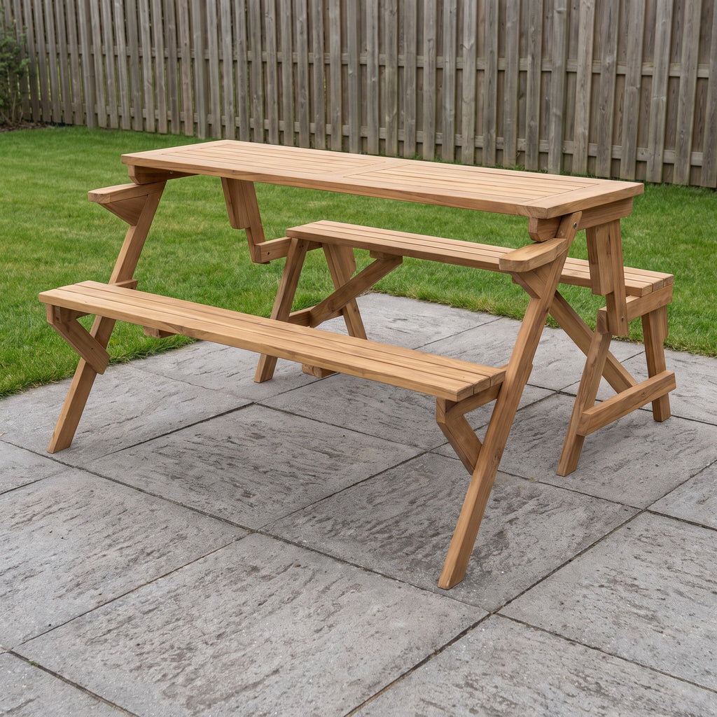 Teak Picknick Set – Einsatzbeispiel in weiterer Farbausführung